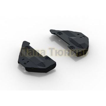 Защита передних рычагов сталь Rival для Toyota Hilux, V - 2.4d; 2.8d; полный привод 2015-2020/Toyota Hilux, V - 2.8d; полный привод; только с 2111.5710.1.3/1.9502.1/1.09502.1 2020-