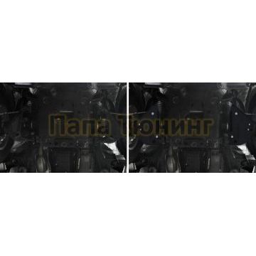 Защита передних рычагов сталь Rival для Toyota Hilux, V - 2.4d; 2.8d; полный привод 2015-2020/Toyota Hilux, V - 2.8d; полный привод; только с 2111.5710.1.3/1.9502.1/1.09502.1 2020-