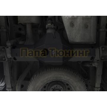 Защита дифференциала заднего моста сталь Rival для Toyota Hilux, V - 2.4d; 2.8d; полный привод 2015-2020/Toyota Hilux, V - 2.8d; полный привод 2020-