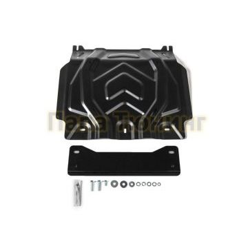 Защита картера сталь Rival для Fiat Fullback, V - 2.4d 2016-/Mitsubishi L200, V - 2.4d; 2,4d H.P. 2015-/Mitsubishi Pajero Sport, V - 3.0; 2.4d 2016-