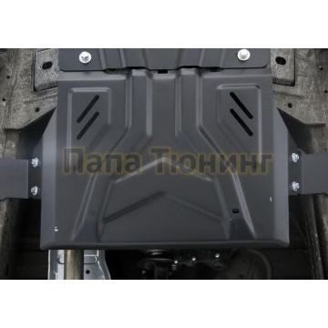 Защита РК сталь Rival для Fiat Fullback, V - 2.4d 2016-/Mitsubishi L200, V - 2.4d; 2,4d H.P. 2015-/Mitsubishi Pajero Sport, V - 3.0; 2.4d 2016-