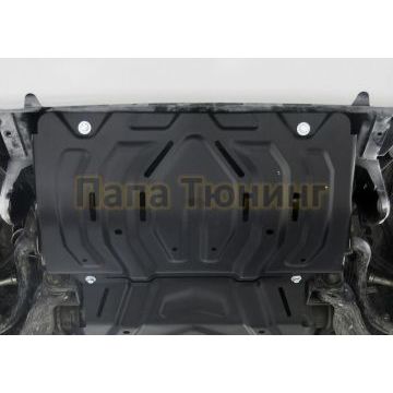 Защита радиатора сталь Rival для Fiat Fullback, V - 2.4d 2016-/Mitsubishi L200, V - 2.4d; 2,4d H.P. 2015-/Mitsubishi Pajero Sport, V - 3.0; 2.4d 2016-