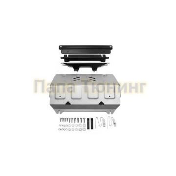 Защита радиатора алюминий 6 мм RIVAL для Fiat Fullback, V - 2.4d 2016-/Mitsubishi L200, V - 2.4d; 2,4d H.P. 2018-/Mitsubishi L200, V - 2.4d; 2,4d H.P. 2015-2018/Mitsubishi Pajero Sport, V - 3.0; 2.4d 2016-