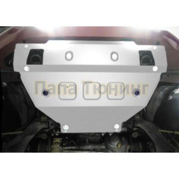 Защита радиатора алюминий 6 мм Rival для Isuzu D-Max, V - 2.5TD; под алюминиевый и штатный бампер 2012-2021/Isuzu D-Max, V - 3.0TD; под алюминиевый и штатный бампер 2017-2021