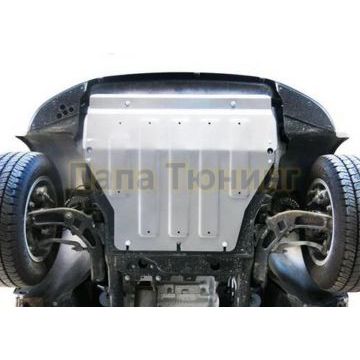 Защита картера + КПП алюминий 6 мм Rival для Volkswagen Caravelle, V - все 2003-/Volkswagen Multivan, V - все 2003-/Volkswagen Transporter, V - все 2003-