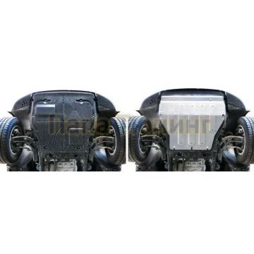 Защита картера + КПП алюминий 6 мм Rival для Volkswagen Caravelle, V - все 2003-/Volkswagen Multivan, V - все 2003-/Volkswagen Transporter, V - все 2003-