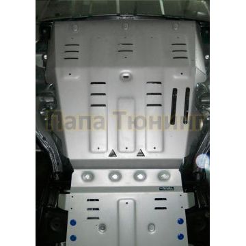 Защита картера алюминий 6 мм Rival для Volkswagen Amarok, V - 2.0d 2010-