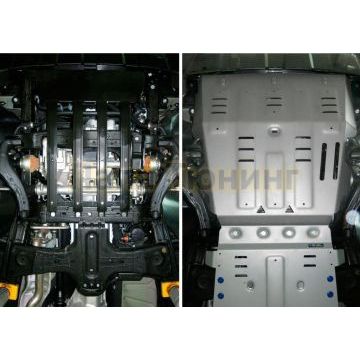 Защита картера алюминий 6 мм Rival для Volkswagen Amarok, V - 2.0d 2010-