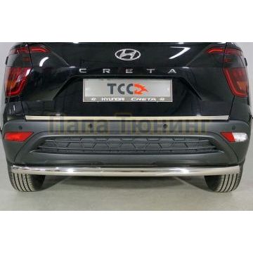 Накладка на заднюю дверь (лист зеркальный) ТСС для Hyundai Creta 2021- Накладка на заднюю дверь (лист зеркальный) ТСС для Hyundai Creta 2021-