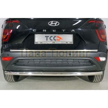 Накладка на заднюю дверь (лист шлифованный) ТСС для Hyundai Creta 2021-