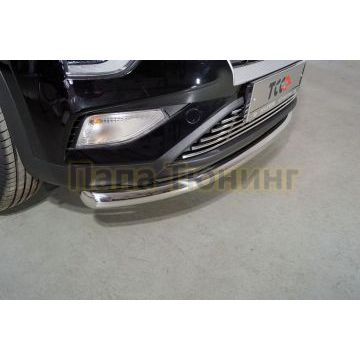Защита передняя нижняя 60,3 мм ТСС для Hyundai Creta 2021-