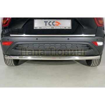 Защита задняя 60,3 мм ТСС для Hyundai Creta 2021-