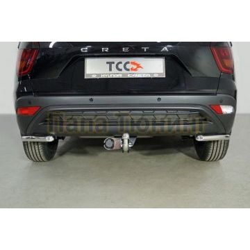 Защита задняя (уголки) 42,4 мм ТСС для Hyundai Creta 2021-