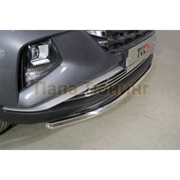 Защита передняя нижняя 42,4 мм ТСС для Hyundai Tucson 2021-