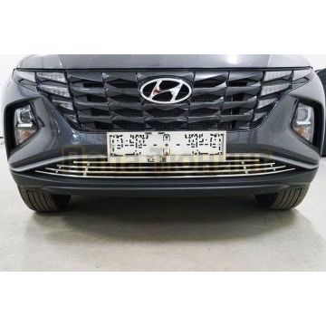 Решетка радиатора нижняя 12 мм ТСС для Hyundai Tucson 2021- Решетка радиатора нижняя 12 мм ТСС для Hyundai Tucson 2021-