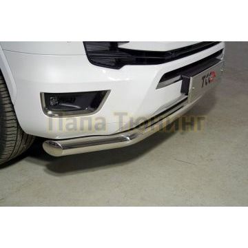 Защита передняя нижняя 76,1 мм ТСС для Toyota Land Cruiser 300 2021- Защита передняя нижняя 76,1 мм ТСС для Toyota Land Cruiser 300 2021-