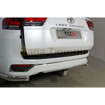 Накладка на заднюю дверь (лист зеркальный) ТСС для Toyota Land Cruiser 300 2021- Накладка на заднюю дверь (лист зеркальный) ТСС для Toyota Land Cruiser 300 2021-
