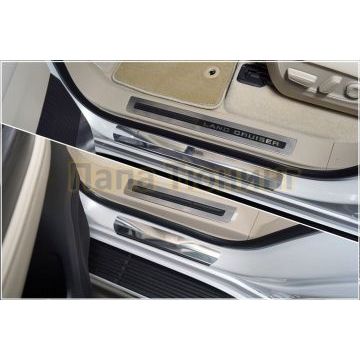 Накладки на пороги (лист зеркальный) 4шт ТСС для Toyota Land Cruiser 300 2021- Накладки на пороги (лист зеркальный) 4шт ТСС для Toyota Land Cruiser 300 2021-