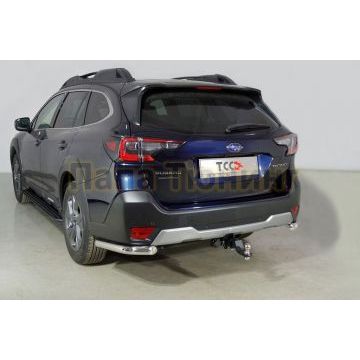 Защита задняя (уголки) 60,3 мм ТСС для Subaru Outback 2021-