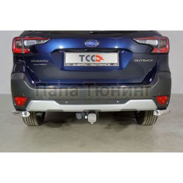 Защита задняя (уголки) 60,3 мм ТСС для Subaru Outback 2021-