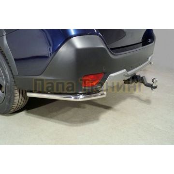 Защита задняя (уголки) 42,4 мм ТСС для Subaru Outback 2021-