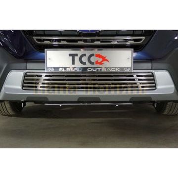 Решетка радиатора 12 мм ТСС для Subaru Outback 2021- Решетка радиатора 12 мм ТСС для Subaru Outback 2021-