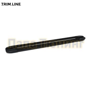 Пороги алюминиевые Trim Line Black для Volkswagen Crafter 2018-