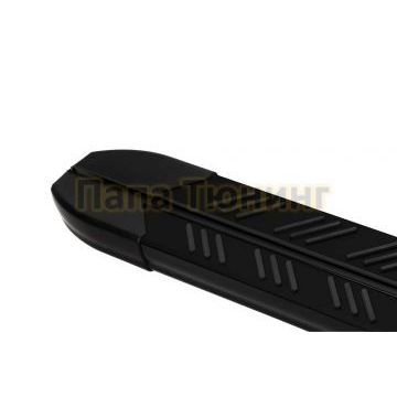Пороги алюминиевые M Line Black для Volskwagen T5 T6 T7 2003-