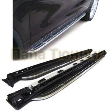 Пороги алюминиевые OEM Tuning для Porsche Cayenne 2010-2018 Пороги алюминиевые OEM Tuning для Porsche Cayenne 2010-2018