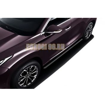 Защита порогов d57 труба черная Chery Exeed TXL 2021-