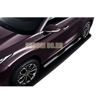 Защита порогов d76 с проступями Chery Exeed TXL 2021-