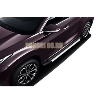 Пороги Luxe Silver Slitkoff для CheryExeed TXL 2021-