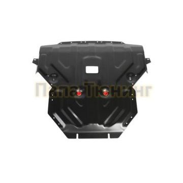 Защита картера сталь 2 мм АвтоБРОНЯ для BMW X3, 20i; 20d; 28i; 30d 2010-2017/BMW X4, 28i; 30d 2014-2018