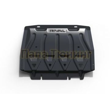 Защита радиатора сталь 2 мм RIVAL для Ford Ranger, V - 2.2d 2012-2015