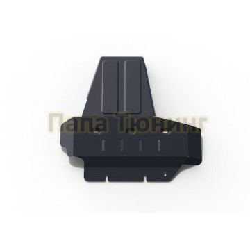 Защита картера + КПП сталь 2 мм RIVAL для Jeep Wrangler JK 2D/4D, V - 2.8d 2007-2018 Защита картера + КПП сталь 2 мм RIVAL для Jeep Wrangler JK 2D/4D, V - 2.8d 2007-2018