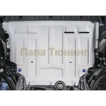 Защита картера + КПП Алюминий АвтоБРОНЯ для Skoda Karoq, V - 1.4 (150л.с.) 2020-/Skoda Kodiaq, V - 1.4 (125л.с.; 150л.с.); 2.0 (180л.с.); 2.0d (150л.с.), с Webasto 2017-/Volkswagen Taos, V - 1.4 (150л.с.) 2021-/Volkswagen Tiguan, V - 1.4 (125л.с.; 150л.с.); 2.0d (150л.с.); 2.0 (180л.с.) 2017-