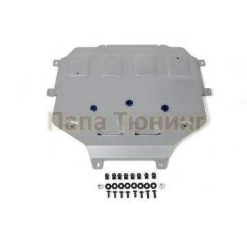 Защита КПП алюминий 4 мм RIVAL для Lamborghini Urus, V-4.0T; Серый 2018-