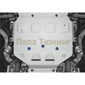 Защита КПП алюминий 4 мм RIVAL для Lamborghini Urus, V-4.0T; Серый 2018-