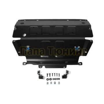 Защита картера алюминий 4 мм RIVAL для Lamborghini Urus, V-4.0T; Черный 2018- Защита картера алюминий 4 мм RIVAL для Lamborghini Urus, V-4.0T; Черный 2018-