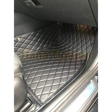 Коврики салона из Экокожи Стандарт рисунок Ромб-решетки для Renault Koleos 2007-2016