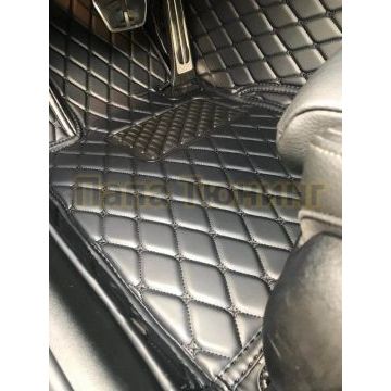 Коврики салона из Экокожи Стандарт рисунок Ромб-решетки для Renault Koleos 2007-2016