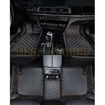 Коврики салона из Экокожи Стандарт рисунок Ромб-решетки для Renault Koleos 2007-2016