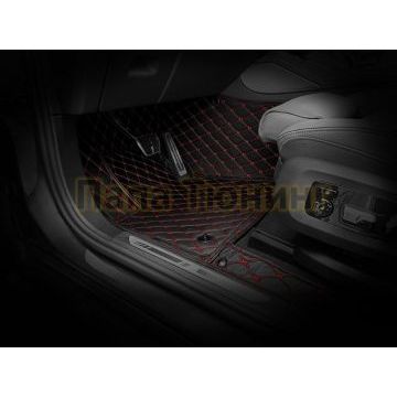 Коврики салона из Экокожи Стандарт рисунок Ромб-решетки для Renault Koleos 2007-2016