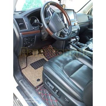 Коврики салона из Экокожи Стандарт рисунок Ромб-решетки для Renault Koleos 2007-2016