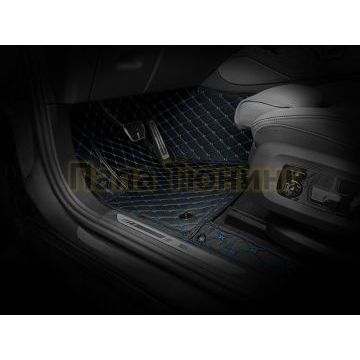 Коврики салона из Экокожи Стандарт рисунок Ромб-решетки для Renault Koleos 2007-2016