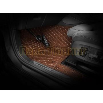 Коврики салона из Экокожи Стандарт рисунок Ромб-решетки для Renault Koleos 2007-2016