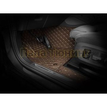 Коврики салона из Экокожи Стандарт рисунок Ромб-решетки для Renault Koleos 2007-2016