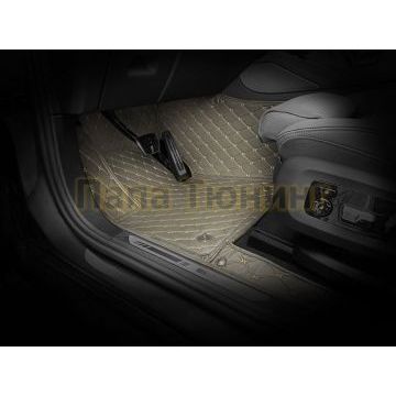 Коврики салона из Экокожи Стандарт рисунок Ромб-решетки для Renault Koleos 2007-2016