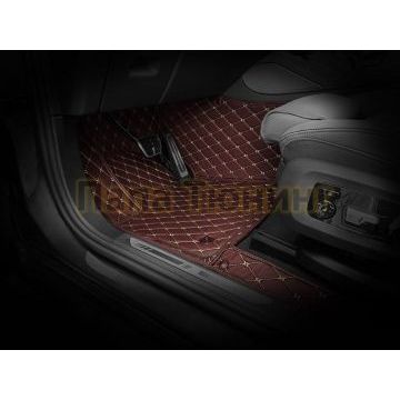 Коврики салона из Экокожи Стандарт рисунок Ромб-решетки для Renault Koleos 2007-2016