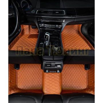 Коврики салона из Экокожи Стандарт рисунок Ромб-решетки для Renault Koleos 2007-2016